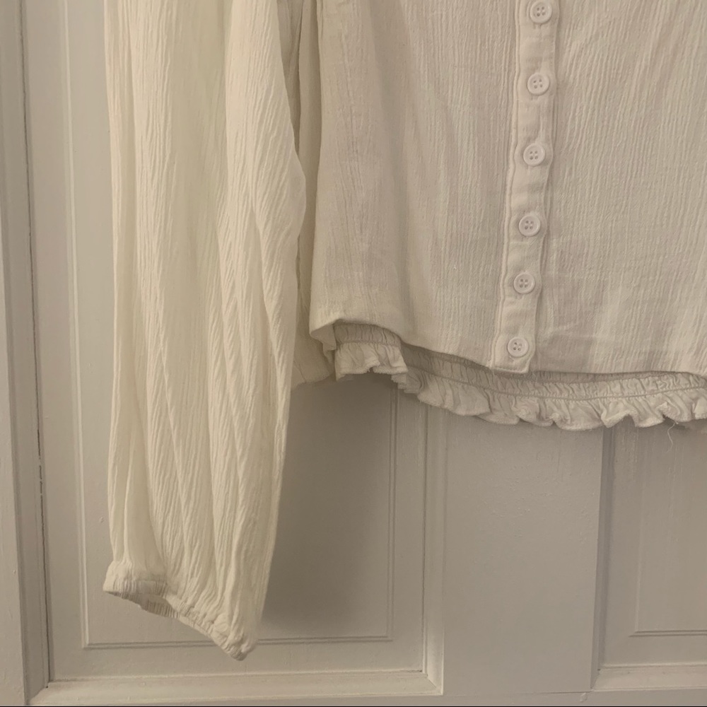 American Eagle Smocked Button Blouse - image 4